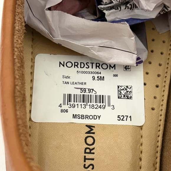 Nordstrom’s Men’s Brown Leather Driving Penny Loafer Moccasins  - NWT - 9.5 main image 10